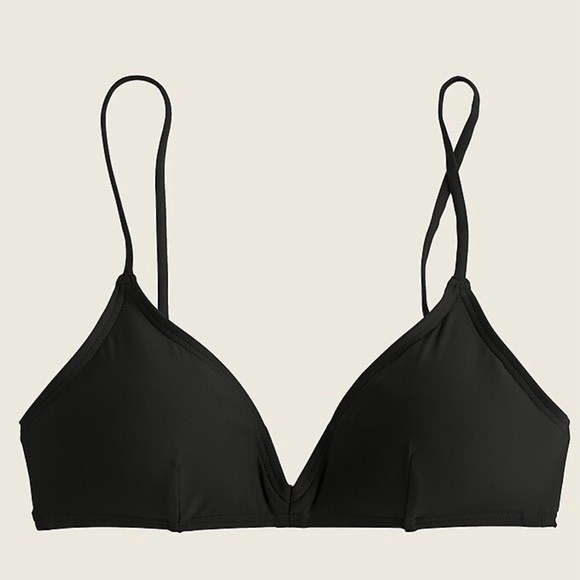 J. Crew No Tie Triangle Cup Sleek French Bikini Top - Picture 7 of 9